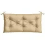 Cushions for garden bench 2 units beige melange fabric 100x50x7 cm by , Cushions for chairs and sofas - Ref: Foro24-4002589, ...