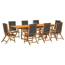 Garten-Esszimmer-Set, 9-teilig, Massivholz Akazie und Textilene von , Gartensets - Ref: Foro24-3279265, Preis: 1,00 €, Rabatt: %