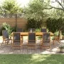 Juego comedor de jardín 9 pzas madera maciza acacia y textileno de , Conjuntos de jardín - Ref: Foro24-3279265, Precio: 1,00 ...