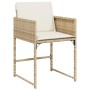 Set comedor de jardín 7 pzas con cojines ratán sintético beige de , Conjuntos de jardín - Ref: Foro24-3278043, Precio: 423,69...