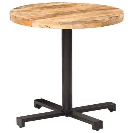 Round bistro table rough mango wood Ø80x75 cm by vidaXL, Kitchen and dining tables - Ref: Foro24-320269, Price: 146,82 €, Dis...