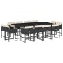 Garden dining set with 13-piece black synthetic rattan cushions by , Garden sets - Ref: Foro24-3278165, Price: 710,78 €, Disc...