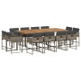 Garden dining set with 13-piece synthetic rattan gray cushions. by , Garden sets - Ref: Foro24-3278173, Price: 757,99 €, Disc...