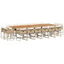 Garten-Essgruppe 17-teilig mit Kissen aus synthetischem Rattan in Beige. von , Gartensets - Ref: Foro24-3278199, Preis: 1,00 ...