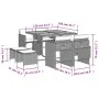 Garden dining set 9 pieces with beige synthetic rattan cushions by , Garden sets - Ref: Foro24-3277911, Price: 469,86 €, Disc...