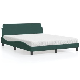 Bett mit dunkelgrünem Samtmatratze 160x200 cm von , Betten und Lattenroste - Ref: Foro24-3208434, Preis: 349,75 €, Rabatt: %