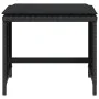 Gartenhocker mit Kissen 4 Stück PE-Rattan Schwarz 40x40x35cm von , Hocker für den Außenbereich - Ref: Foro24-4007484, Preis: ...