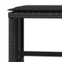 Gartenhocker mit Kissen 4 Stück PE-Rattan Schwarz 40x40x35cm von , Hocker für den Außenbereich - Ref: Foro24-4007484, Preis: ...