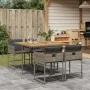 5-piece garden dining set with gray synthetic rattan cushions by , Garden sets - Ref: Foro24-3278029, Price: 369,23 €, Discou...
