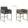 Garden dining set with 15-piece synthetic rattan gray cushions. by , Garden sets - Ref: Foro24-3278119, Price: 786,28 €, Disc...