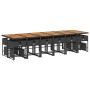 Set de muebles jardín 17 pzas con cojines ratán sintético negro de , Conjuntos de jardín - Ref: Foro24-3278138, Precio: 920,7...