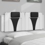 Cabecero de cama acolchado cuero sintético blanco negro 140 cm de , Cabeceros y pies de cama - Ref: Foro24-374796, Precio: 52...
