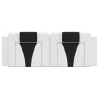 Cabecero de cama acolchado cuero sintético blanco negro 140 cm de , Cabeceros y pies de cama - Ref: Foro24-374796, Precio: 52...