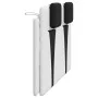 Cabecero de cama acolchado cuero sintético blanco negro 140 cm de , Cabeceros y pies de cama - Ref: Foro24-374796, Precio: 62...