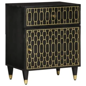 Solid mango wood bedside table 50x33x60 cm by , Nightstands - Ref: Foro24-358328, Price: 82,61 €, Discount: %