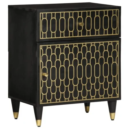 Mesita de noche madera maciza de mango 50x33x60 cm de , Mesitas de noche - Ref: Foro24-358328, Precio: 82,58 €, Descuento: %