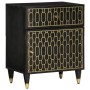 Mesita de noche madera maciza de mango 50x33x60 cm de , Mesitas de noche - Ref: Foro24-358328, Precio: 86,07 €, Descuento: %