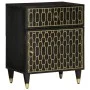Mesita de noche madera maciza de mango 50x33x60 cm de , Mesitas de noche - Ref: Foro24-358328, Precio: 82,58 €, Descuento: %