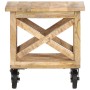 Beistelltisch mit Rädern raues Mangoholz 40x40x42 cm von vidaXL, Seitentische - Ref: Foro24-320936, Preis: 105,03 €, Rabatt: %