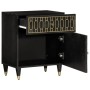 Solid mango wood bedside table 50x33x60 cm by , Nightstands - Ref: Foro24-358328, Price: 86,07 €, Discount: %