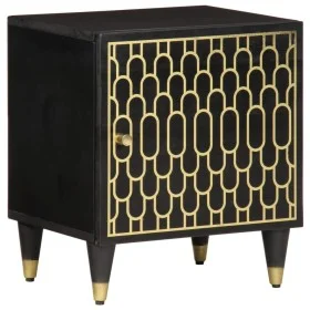 Mesita de noche de madera maciza de mango 40x33x46 cm de , Mesitas de noche - Ref: Foro24-358316, Precio: 40,16 €, Descuento: %