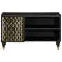 Mueble de TV madera maciza de mango 80x31,5x46 cm von , TV-Möbel - Ref: Foro24-358335, Preis: 68,55 €, Rabatt: %