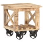 Beistelltisch mit Rädern raues Mangoholz 40x40x42 cm von vidaXL, Seitentische - Ref: Foro24-320936, Preis: 105,03 €, Rabatt: %