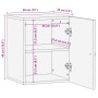 Massives Mangoholz-Wandbadezimmerschrank 38x33x48 cm von , Badezimmermöbel - Ref: Foro24-358340, Preis: 45,21 €, Rabatt: %