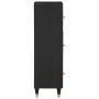 Solid mango wood tall sideboard 40x33x110 cm by , CD and DVD storage - Ref: Foro24-358349, Price: 126,13 €, Discount: %