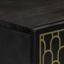 Solid mango wood tall sideboard 40x33x110 cm by , CD and DVD storage - Ref: Foro24-358349, Price: 124,51 €, Discount: %