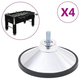 Tischfußballbeine 4 Einheiten Chrom von vidaXL, Teile und Zubehör für Tischkicker - Ref: Foro24-92511, Preis: 19,15 €, Rabatt: %