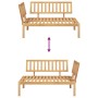 Ecksofa aus Paletten für den Garten, massives Akazienholz. von , Outdoor-Sofas - Ref: Foro24-365849, Preis: 165,17 €, Rabatt: %
