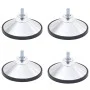 Table football legs 4 units chrome by vidaXL, Parts and accessories for foosball tables - Ref: Foro24-92511, Price: 19,15 €, ...