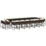 Gartenmöbel-Set, 17-teilig, mit braunen Kissen aus synthetischem Rattan. von , Gartensets - Ref: Foro24-3278192, Preis: 977,0...