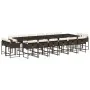 Set de muebles jardín 17 pzas y cojines ratán sintético marrón de , Conjuntos de jardín - Ref: Foro24-3278192, Precio: 1,00 €...