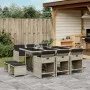 11-piece garden dining set with gray synthetic rattan cushions by , Garden sets - Ref: Foro24-3277918, Price: 604,37 €, Disco...