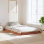 Solid pine wood bed frame in brown wax finish 120x200 cm by , Beds and slatted bases - Ref: Foro24-847151, Price: 94,20 €, Di...
