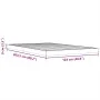 Solid pine wood bed frame in brown wax finish 120x200 cm by , Beds and slatted bases - Ref: Foro24-847151, Price: 94,20 €, Di...