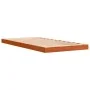 Solid pine wood bed frame in brown wax finish 75x190 cm by , Beds and slatted bases - Ref: Foro24-847158, Price: 58,36 €, Dis...