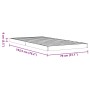 Solid pine wood bed frame in brown wax finish 75x190 cm by , Beds and slatted bases - Ref: Foro24-847158, Price: 59,01 €, Dis...