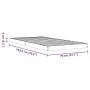 Solid pine wood bed frame in brown wax finish 75x190 cm by , Beds and slatted bases - Ref: Foro24-847158, Price: 58,36 €, Dis...