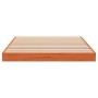 Massives Kiefernholzbettgestell in brauner Wachsfarbe, 90x200 cm. von , Betten und Lattenroste - Ref: Foro24-847153, Preis: 5...