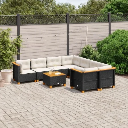 8-piece garden sofa set and black synthetic rattan cushions by , Garden sets - Ref: Foro24-3261773, Price: 701,92 €, Discount: %