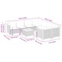 8-piece garden sofa set and black synthetic rattan cushions by , Garden sets - Ref: Foro24-3261773, Price: 599,11 €, Discount: %