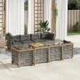 Set de muebles de jardín 9 pzas y cojines ratán sintético gris de , Conjuntos de jardín - Ref: Foro24-3261771, Precio: 722,85...