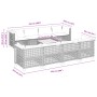 Gartenmöbel-Set 9-teilig mit grauen Polstern aus synthetischem Rattan von , Gartensets - Ref: Foro24-3261771, Preis: 736,25 €...