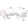 Set de muebles de jardín 5 pzas y cojines ratán sintético negro de , Conjuntos de jardín - Ref: Foro24-3261821, Precio: 371,4...