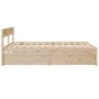 Solid pine wood bed frame with drawers 140x200 cm by , Beds and slatted bases - Ref: Foro24-3282348, Price: 251,24 €, Discoun...