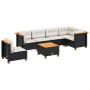 7-piece garden sofa set with black synthetic rattan cushions by , Garden sets - Ref: Foro24-3261875, Price: 469,53 €, Discoun...