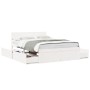 Estructura de cama con cojines madera de pino blanca 140x190 cm de , Camas y somieres - Ref: Foro24-3282355, Precio: 316,67 €...